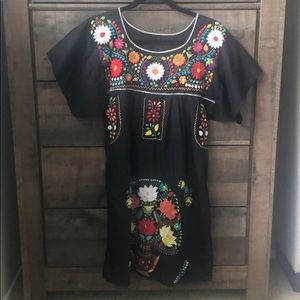 Mexican embroidered dress